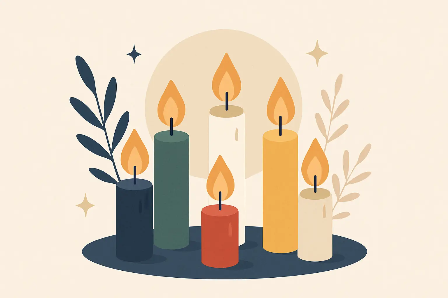 Ritualkerzen: Bedeutung der Farben im Ritual